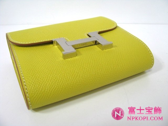 エルメスコンスタンスコンパクトライム（金具：シルバー）HERMES328021